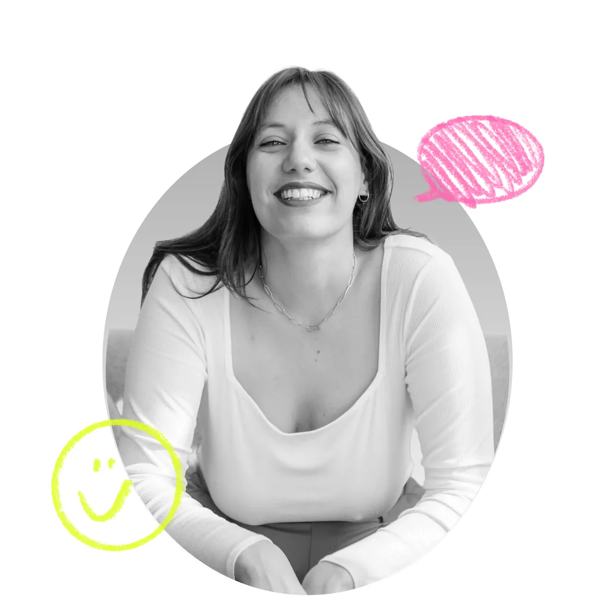 Mathilde Jadaud, souriante